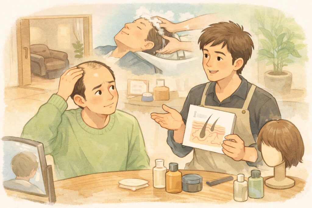 薄毛に悩む男性のための完全個室美容室RELIVE